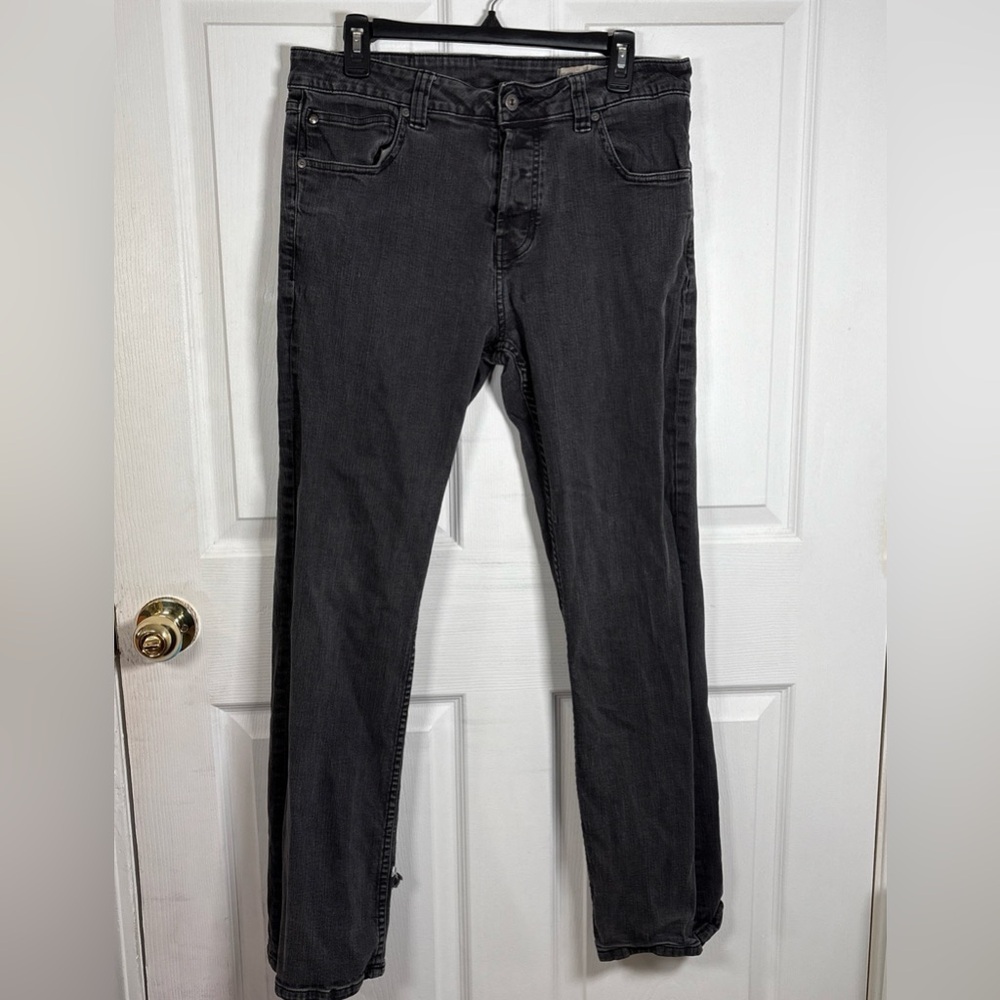 DC Skateboard Jean Men’s 32x32 Denim Straight Stretch Y2K Button Fly Black Faded